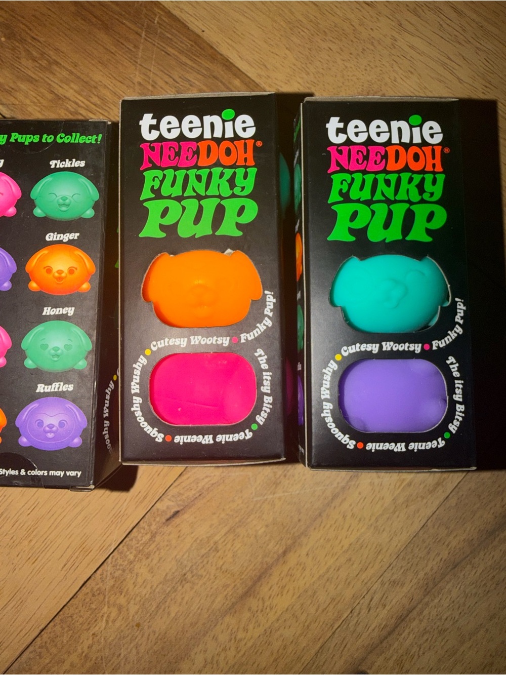 Needoh 3 pack teenie funky pups